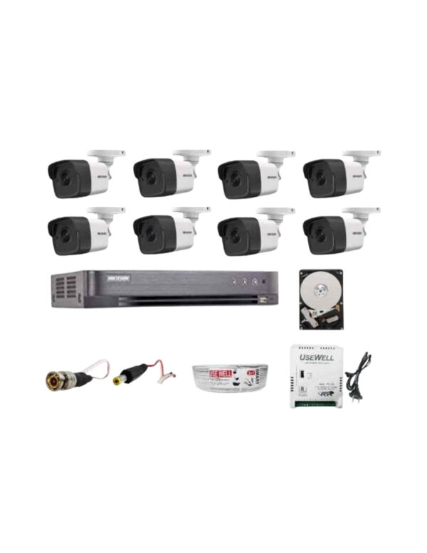 Hikvision - HD (5MP) - 8 Camera Set