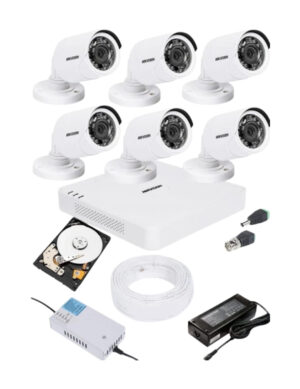 Hikvision - HD (2MP)- 6 Camera Set