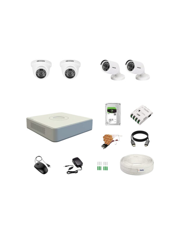 Hikvision - IP (2MP) - 4 Camera Set